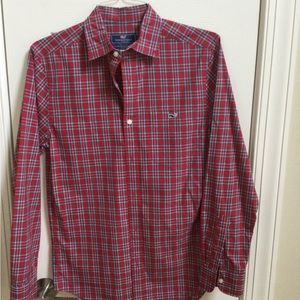Vineyard Vines, like new, long sleeve plaid shirt